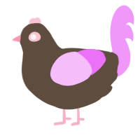 A bark and lavender chicken