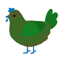 cobb salad, a olive and leaf chicken with a lace pattern