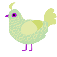 (unnamed), a gluppy and lemon chicken with a lace pattern