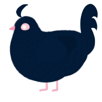 源碧 Minamoto Aoi, a tumblr chicken with a lace pattern
