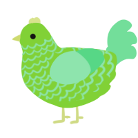 salad, a grass and spring chicken with a lace pattern