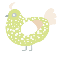 (unnamed), a lemon and cream chicken with a speckle pattern