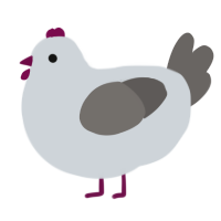 birthday 2, a mist and grey chicken