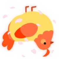 A honey and vermilion chicken with a head pattern