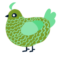 A chartreuse and spring chicken with a lace pattern