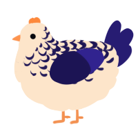 A tumblr and lemon chicken with a half-lace pattern