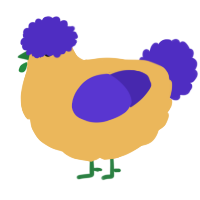 A honey and indigo chicken