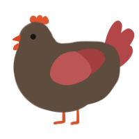 A bark and red chicken