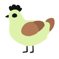 A apple and brown chicken