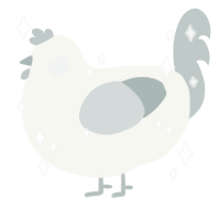 (unnamed), a white and silver chicken