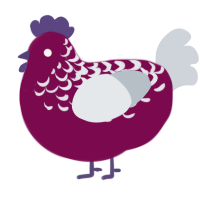 (unnamed), a wine and mist chicken with a half-lace pattern