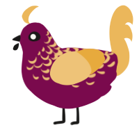 A wine and honey chicken with a half-lace pattern