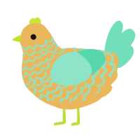 A honey and mint chicken with a lace pattern