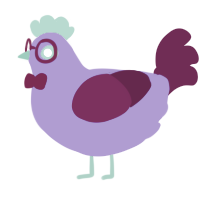 Would You Be So Kind, a blurple and wine chicken