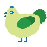 A lemon and viridian chicken