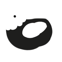 A sable and white chicken with a head pattern