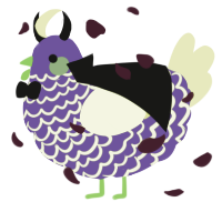 A overcast and lemon chicken with a lace pattern