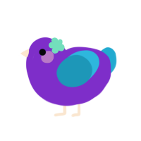 A grass and vermilion chicken