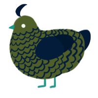 A olive and tumblr chicken with a lace pattern