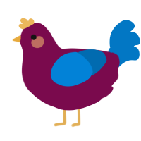 A wine and sapphire chicken