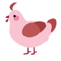 A rose and red chicken