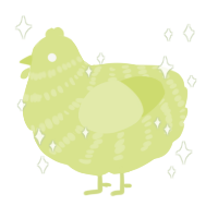A lemon chicken with a bar pattern