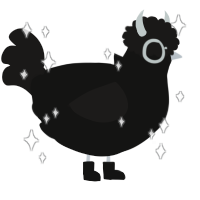 黒羽, a black and sable chicken