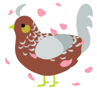 A russet and silver chicken with a half-lace pattern