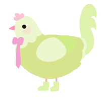 sour grapes, a lemon and apple chicken with a head pattern