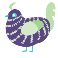 (unnamed), a overcast and gluppy chicken with a bar pattern