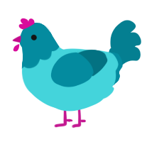 NUS High School, a aqua and sea chicken with a head pattern