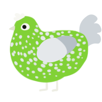 Galvan Prime, a grass and mist chicken with a speckle pattern