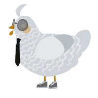 A mist chicken with a lace pattern