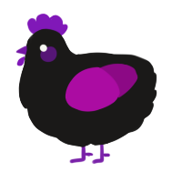 A sable and plum chicken