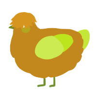 A ochre and lime chicken