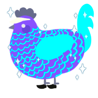 formerly katchup, a olive and red chicken with a lace pattern