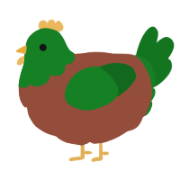 A russet and leaf chicken with a head pattern