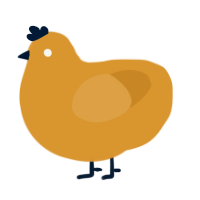 A orange chicken