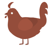 A russet chicken