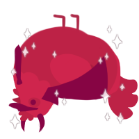 Lucifer, a crimson chicken with a head pattern