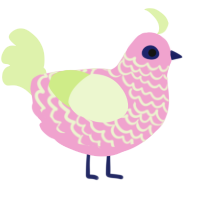 Pink Lemonade Mint, a pink and apple chicken with a lace pattern