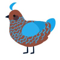 A russet and sky chicken with a lace pattern