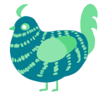 Tora, a sea and spring chicken with a bar pattern