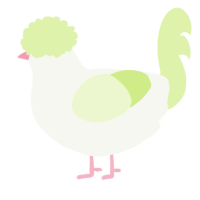 A white and apple chicken
