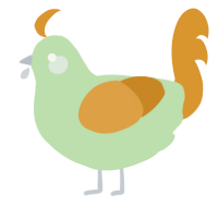 A gluppy and orange chicken