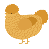 A honey and orange chicken with a lace pattern