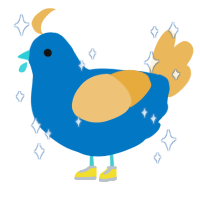 A sapphire and honey chicken