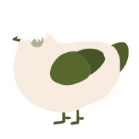 A cream and olive chicken