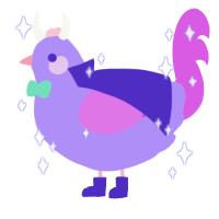 nyquil, a lilac and orchid chicken