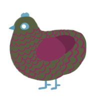 Drain, a olive and maroon chicken with a lace pattern